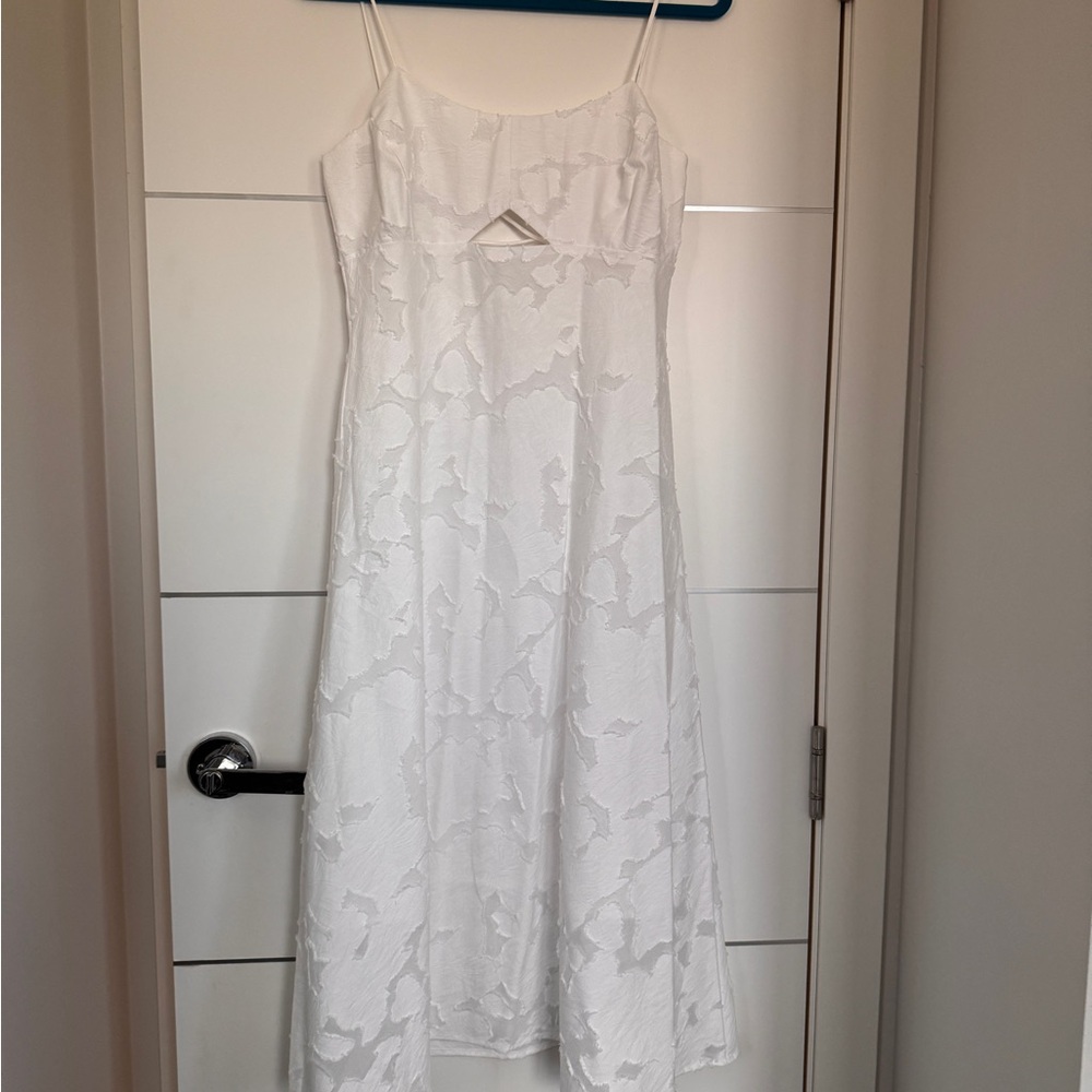 Banana Republic White Spaghetti Strap Sundress